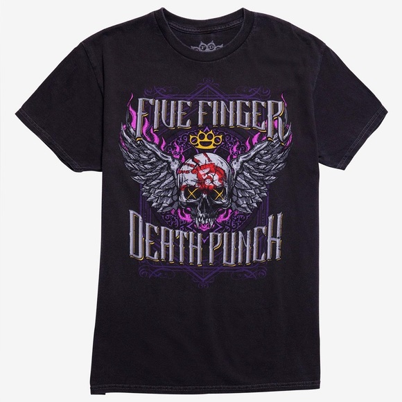FFDP Other - Five Finger Death Punch Stuck In My Ways Winged Skull T-Shirt 💀